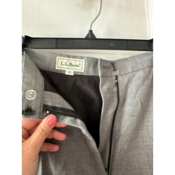 LL Bean women’s size 12 gray pants - Picture 5 of 8
